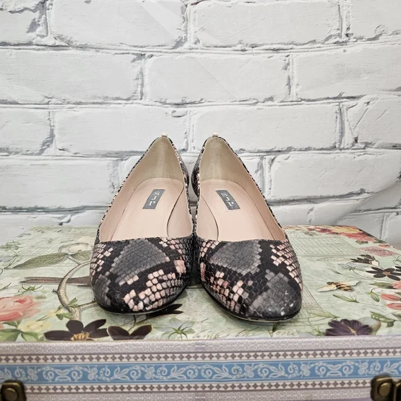 SJP Python Print Leather Pumps - Picture 4 of 7